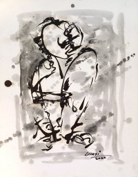 Wasi Haider, 12 x 15 inch, Oil On Paper, Figurative Painting, AC-WH-050
